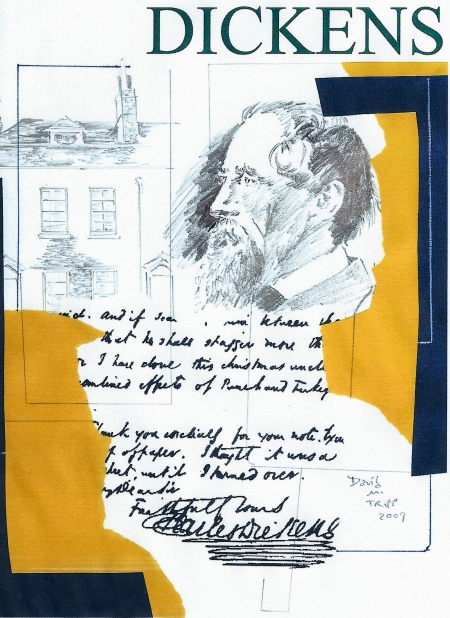 Small Collage Study of Charles Dickens